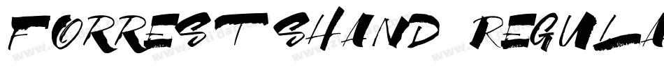 ForrestsHand Regular字体转换